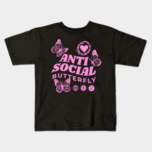 Anti Social Butterfly Kids T-Shirt